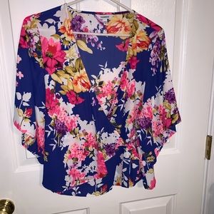 Express colorful floral top